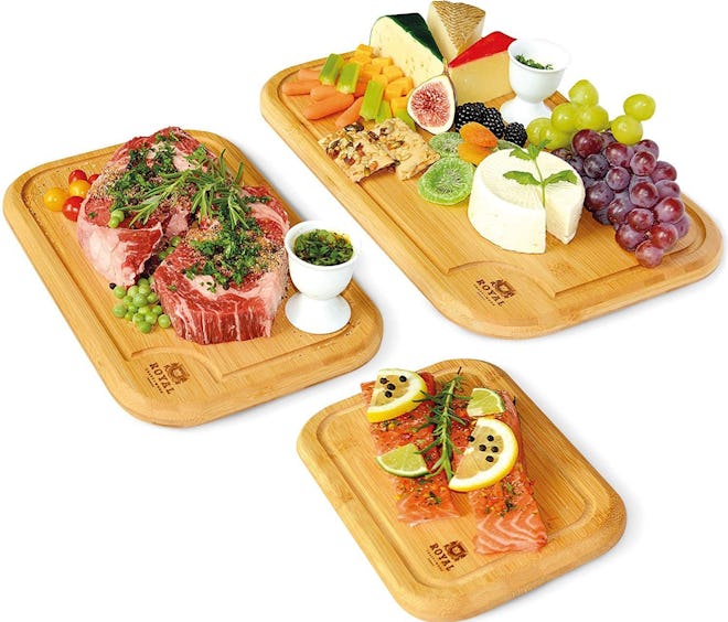 Royal Craft Wood Bamboo Cutting Boards (3-Pack)