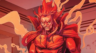 Mephisto smiling in the Marvel Comics