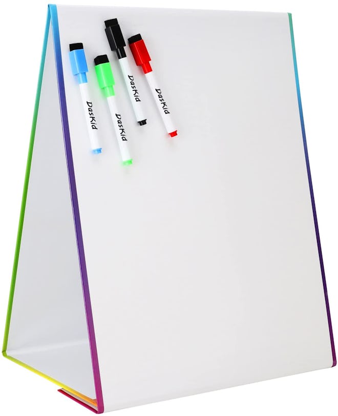 DasKid Store Tabletop Magnetic Easel & Whiteboard