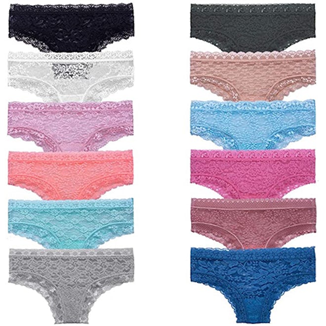 GAREDOB Lace Cheeky Hipsters (8-Pack)