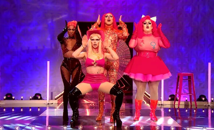The lyrics to the United Kingdolls version of "UK Hun?" from 'RuPaul's Drag Race UK' Season 2 helped...