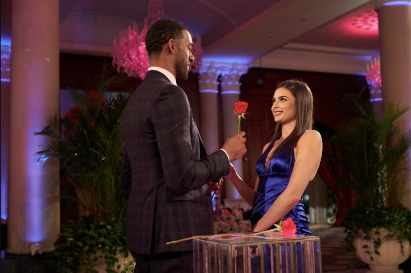 The Bachelor's Matt James and his controversial frontrunner, Rachael Kirkconnell.