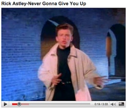 Rickrolling in 4K is equally as amazing as it sounds