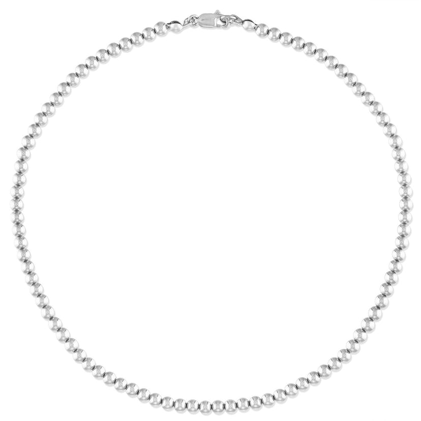 4MM Sterling Silver Ball Necklace