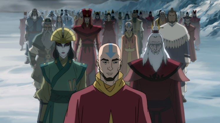 The past Avatars in The Legend of Korra