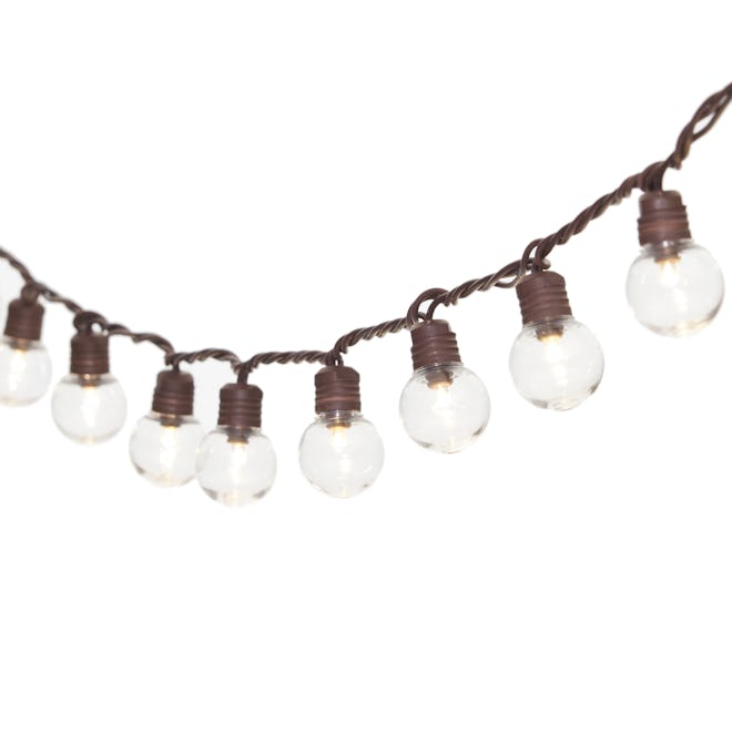 100-Count Outdoor LED Globe String Lights, with Brown Wire