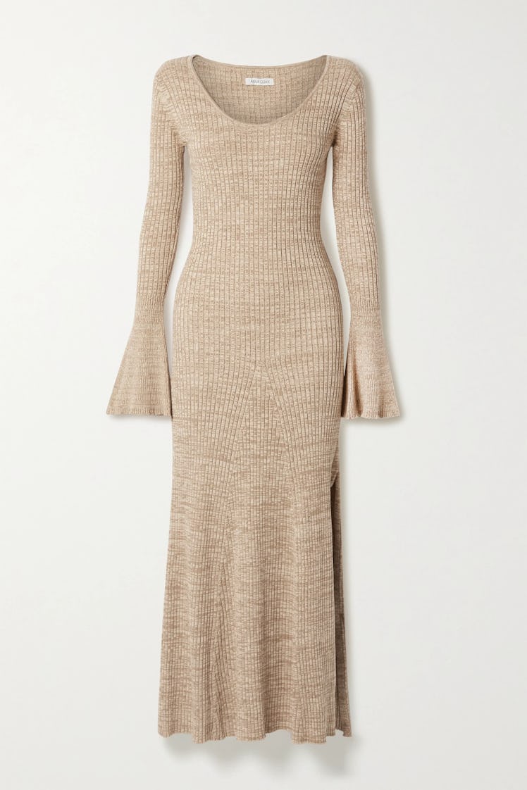 Mara ribbed cotton maxi dress