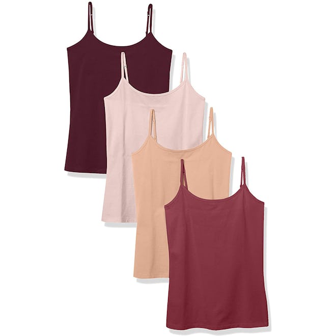 Amazon Essentials Slim-Fit Camisole (4-Pack)