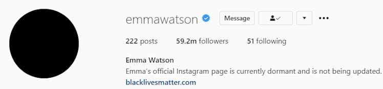 Emma Watson Instagram Bio