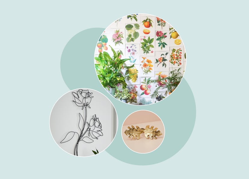 Plant wallpaper, floral wallpaper, & other nature-inspired interiors