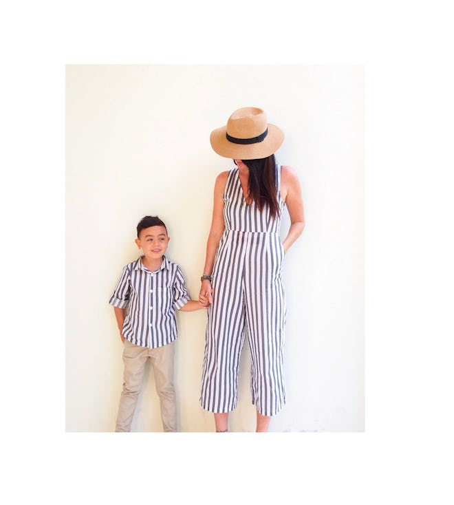 TinyTotsKids - Mommy and me Outfit-Grey Stripes