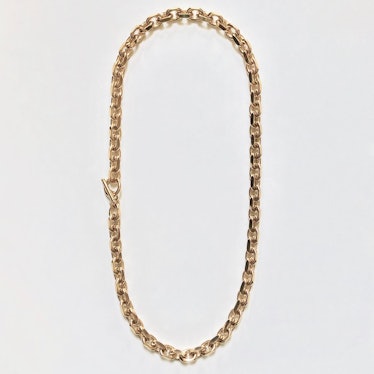 Nancy Filed Rolo Chain Strand Necklace 10mm