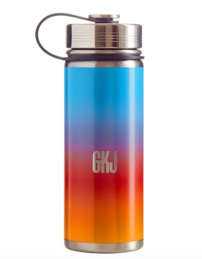 Sunset Ombre Personalized Slim Water Bottle