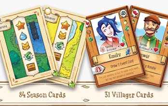 A screenshot for the board game adaptation of Stardew Valley, which is a farming simulation game. Th...