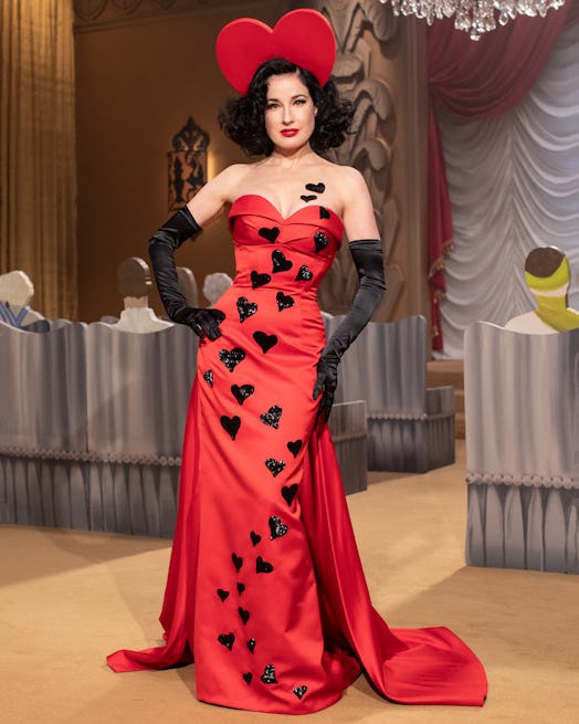 Dita Von Teese during Moschino's Fall Winter 2021 Collection