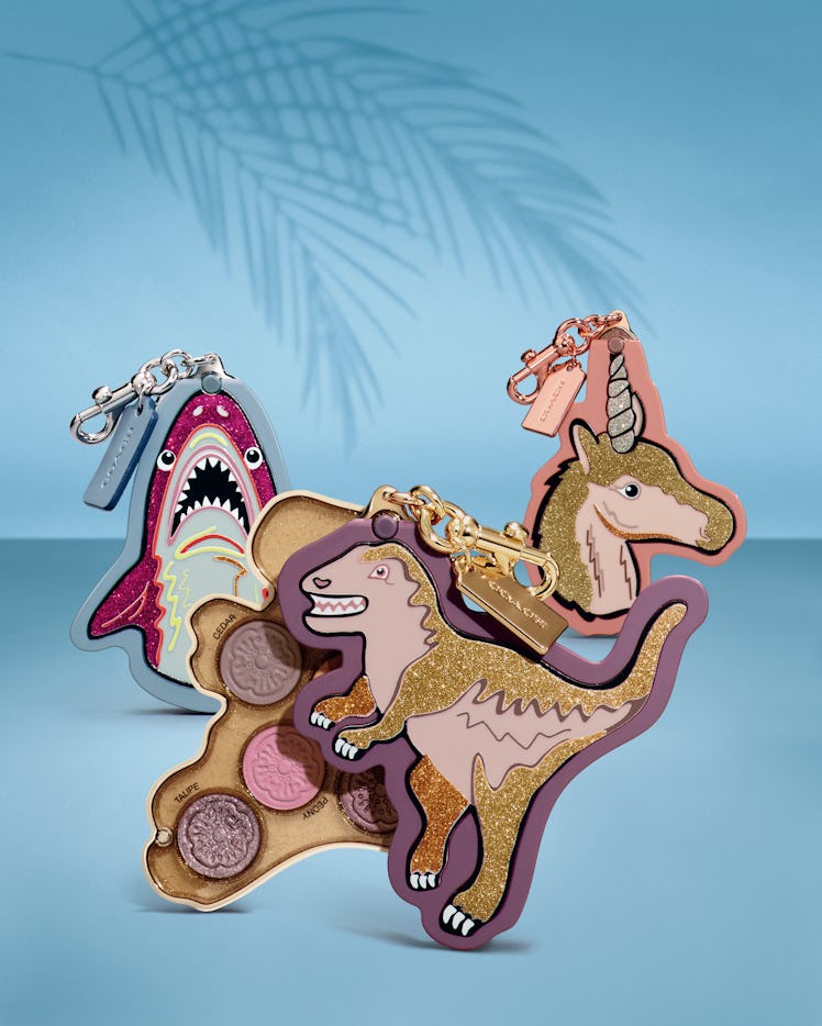 The palettes Sharky, Rexy, and Uni from the Sephora and COACH collaboration.