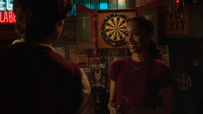 Cole Sprouse as Jughead Jones and Erinn Westbrook as Tabitha Tate in The CW's 'Riverdale'