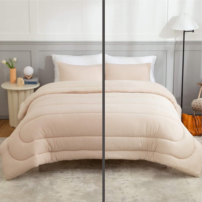 Bedsure Reversible Cooling Comforter (3-Pieces)