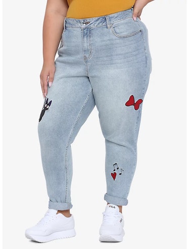 Hot Topic Her Universe Studio Ghibli Kiki's Delivery Service Embroidered Mom Jeans Plus Size