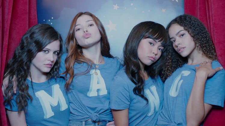 SARA WAISGLASS as MAXINE, KATIE DOUGLAS as ABBY, CHELSEA CLARK as NORAH, and ANTONIA GENTRY as GINN...
