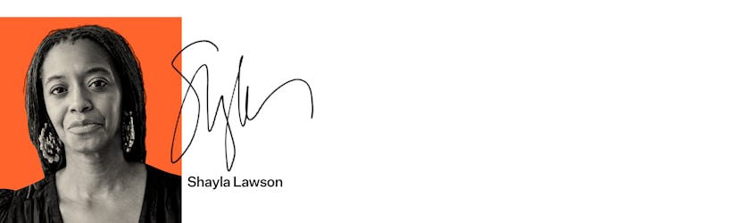 Shayla Lawson and her signature