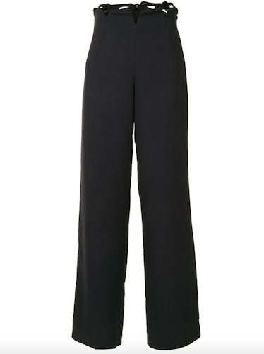 Cut-Out Wide Leg Trousers 
