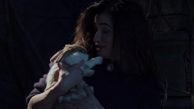 Kathryn Hahn's Agatha Harkness and Señor Scratchy in WandaVision Episode 8