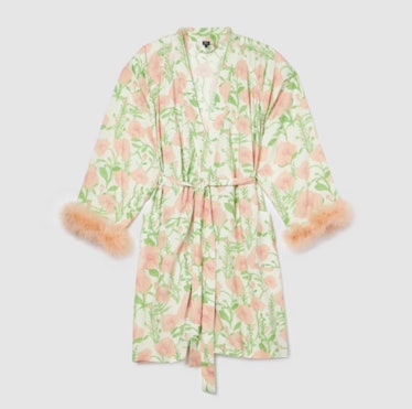 Ultimate Fur-Lined Floral Robe