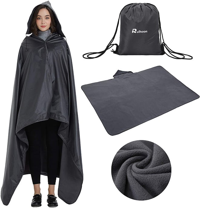 This Ruihoon option is the best outdoor blanket that doubles as a hoodie.