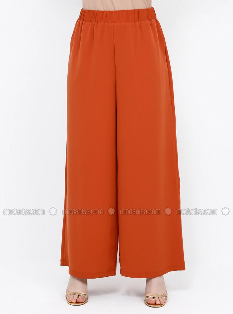Alia Orange - Plus Size Pants