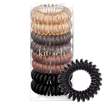 Kitsch Spiral Hair Ties (8-Pack)