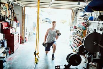 lunging, work out