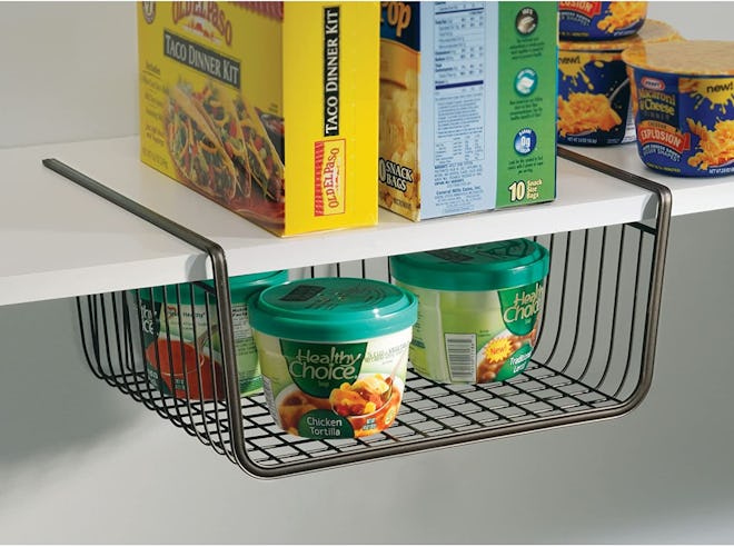 iDesign York Metal Under Shelf Storage Basket