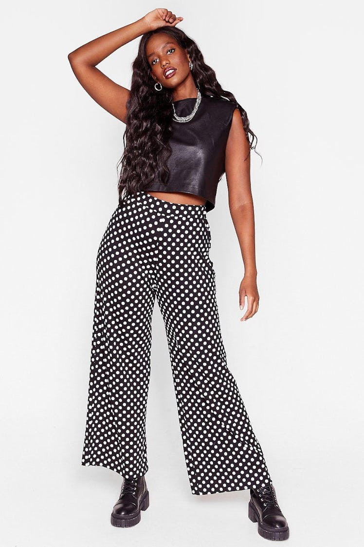Nasty Gal We've Dot What You Want Plus Wide-Leg Pants