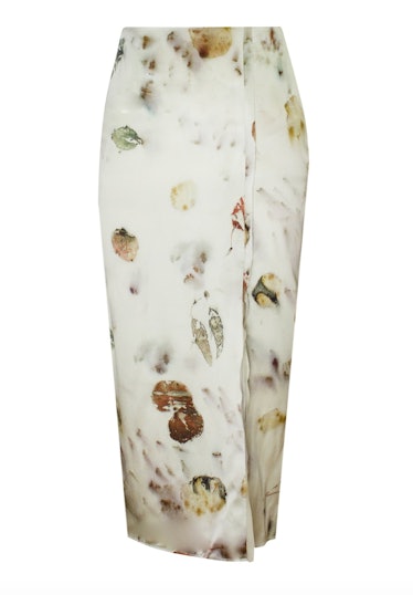 Amalia Ivory Floral Dyed Skirt