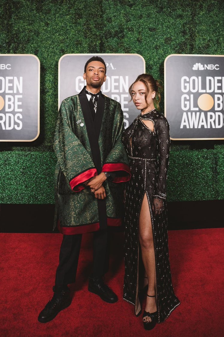 Jackson Lee and Satchel Lee at the 78th Golden Globe Awards