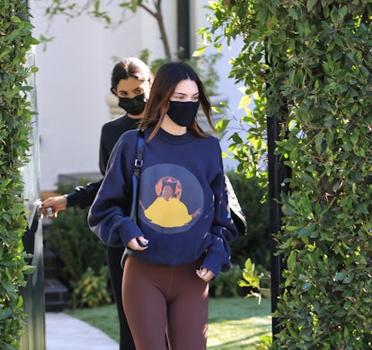 Kendall Jenner is seen on January 20, 2021 in Los Angeles, California. 