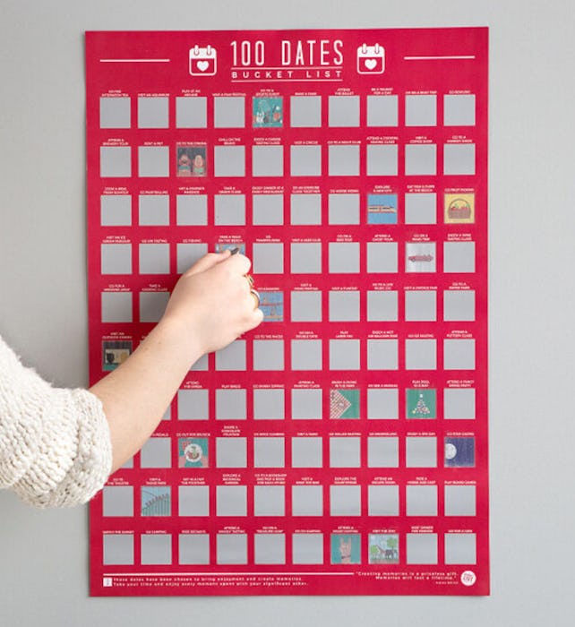 100 Dates Scratch Off Poster