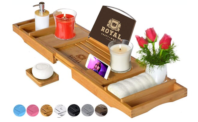 Royal Craft Wood Luxury Bathtub Caddy Tray