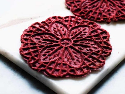 red velvet pizzelle