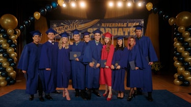 The 'Riverdale' senior class smile on graduation day for the Season 5 episode 'Graduation'