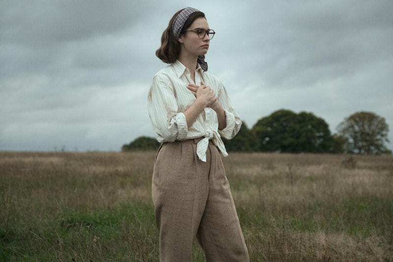 Lily James stars as Peggy Piggott in 'The Dig'.