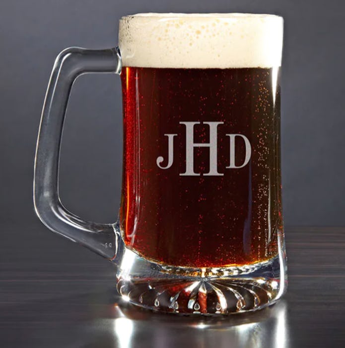 Monogrammed Beer Mug