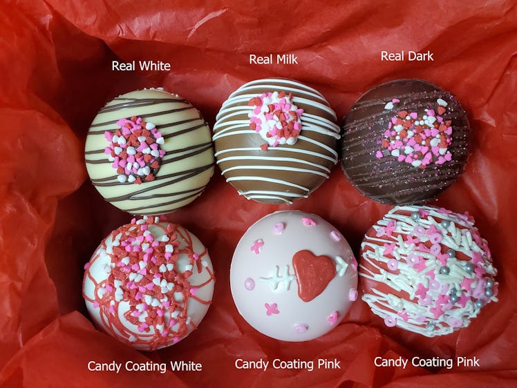 Hot Chocolate Bombs for Valentine's Day