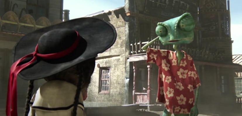 Johnny Depp lends his voice to the 2011 animated film, 'Rango.'