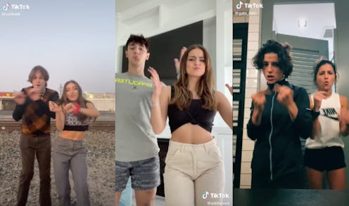 TikTok couples Zoi Lerma and Baron Schoenvogel, Addison Rae and Bryce Hall, and Gabriela Ovalles and...
