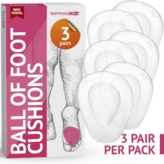 BRISON Ball-of-Foot High-Heel Gel Cushions (3-Pack)