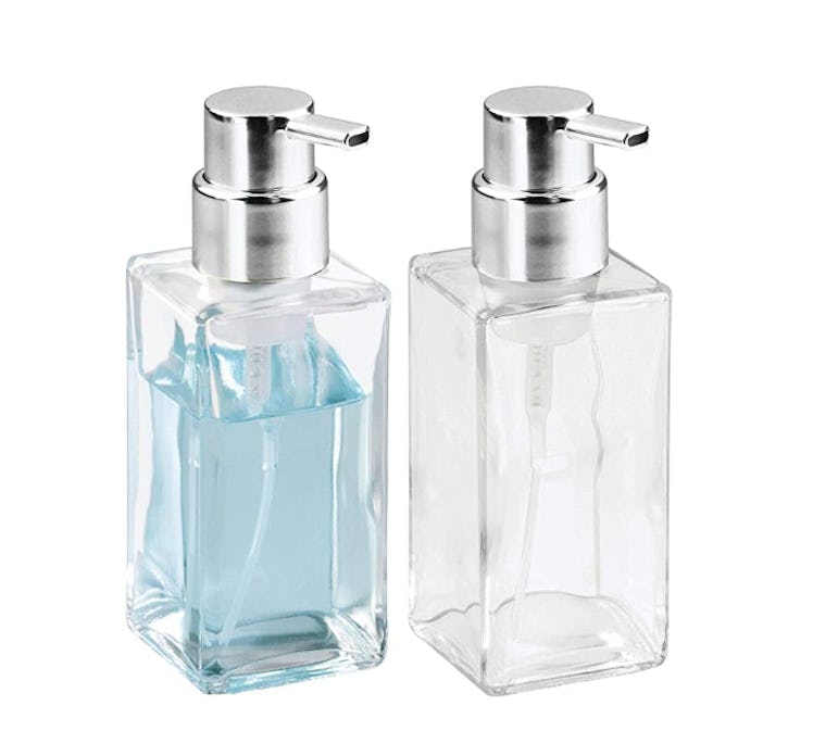 mDesign Modern Square Foaming Hand Soap Dispenser (2-Pack)