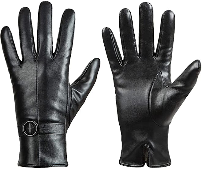 Dsane Cashmere Lined Leather Gloves