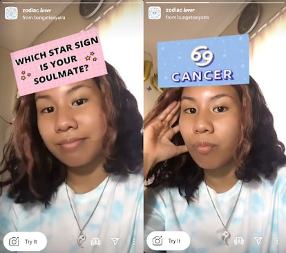 These Valentine's Day 2021 Instagram filters include zodiac soulmates.